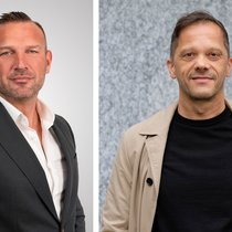 Ihre Unternehmen gehen künftig gemeinsame Wege: Christoph Richartz (Sunrise) und Bernard El Hage (Toni Digital).