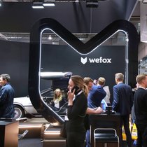 Das Geld geht aus: Stand von Wefox an einer Branchenmesse in Dortmund 2019.