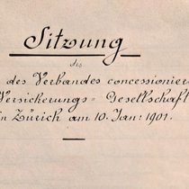 Protocole de fondation de l'«Association des compagnies suisses d’assurances concessionnaires».