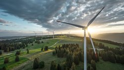 La Suisse, pionnière du climat, occupe la 2e place du classement: Parc éolien de Mont-Crosin.