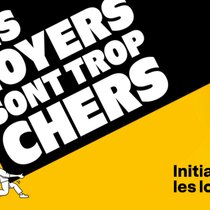 Sujet de campagne de l'initiative sur les loyers.