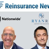 Russ Johnston (l.), von Nationwide  und Emil Issavi von Ryan Re im Video-Interview von Reinsurance News. 