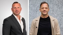 Ihre Unternehmen gehen künftig gemeinsame Wege: Christoph Richartz (Sunrise) und Bernard El Hage (Toni Digital).