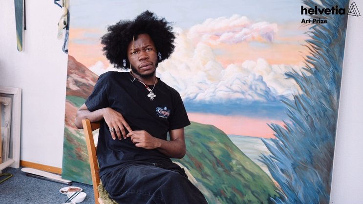Bisso Yann Stéphane, lauréat du Prix d'art Helvetia 2023.