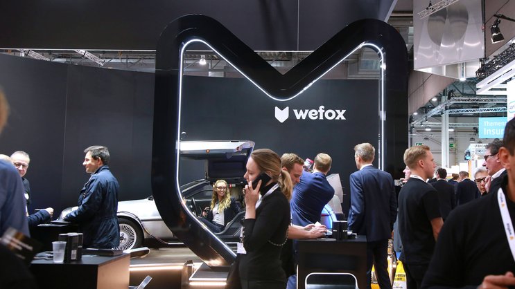 Das Geld geht aus: Stand von Wefox an einer Branchenmesse in Dortmund 2019.