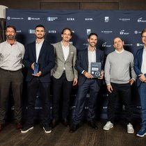 L'équipe victorieuse de la Baloise lors de la remise du Swiss Insurance Innovation Award mercredi à Zurich.