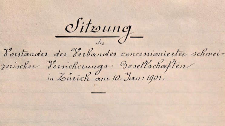 Protocole de fondation de l'«Association des compagnies suisses d’assurances concessionnaires».