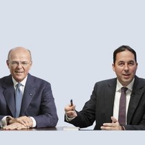 Mario Greco, CEO Zurich Insurance und Christian Mumenthaler, CEO Swiss Re.
