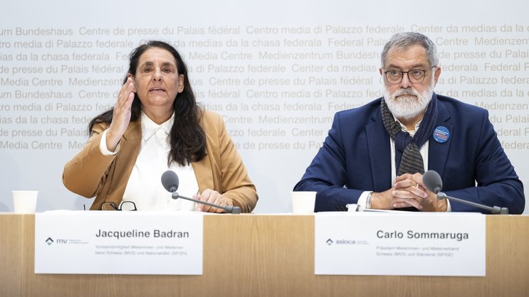 «Se loger n'est pas un choix, c'est un besoin fondamental»: Jacqueline Badran, conseillère nationale PS, et Carlo Sommaruga, conseiller aux Etats et président de l'Association suisse des locataires (ASLOCA).