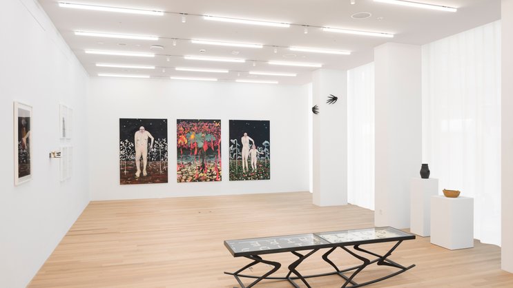 Einblick in die Ausstellung «Momentum» in den neuen Räumlichkeiten.