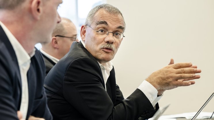 Jean-François Steiert, président de l'AIET et conseiller d'État (PS/FR).