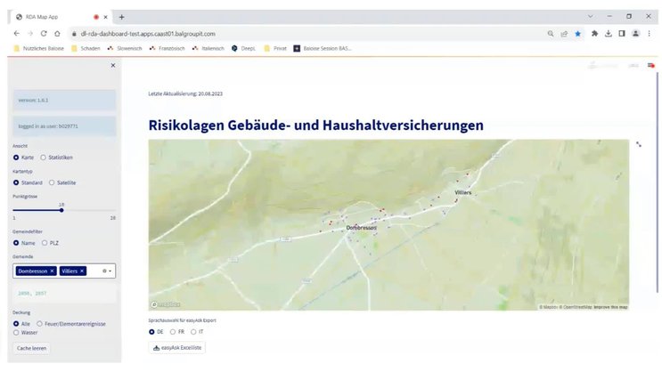 Ein grosser Vorteil des Rapid Damage Cockpits ist, dass das System einfach aufgebaut ist und alle wichtigen Informationen zu den Kunden sofort bereitstellt.