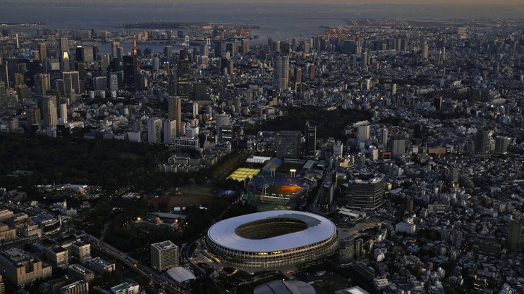 Olympiastadium in Tokio: Japan hätte sich den Bau sparen können – die Spiele finden ohne Zuschauer statt.