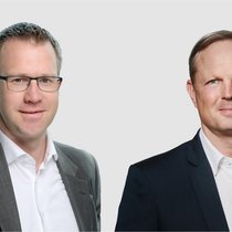 Simon Moser (l.) und Timo Knak leiten neu die Bereiche Financial Services und Advisory bei KPMG.