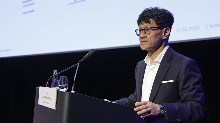 SIBA-Geschäftsführer Samuel Knoepfel anlässlich der Generalversammlung vom März 2023.