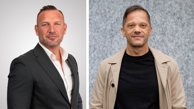 Ihre Unternehmen gehen künftig gemeinsame Wege: Christoph Richartz (Sunrise) und Bernard El Hage (Toni Digital).