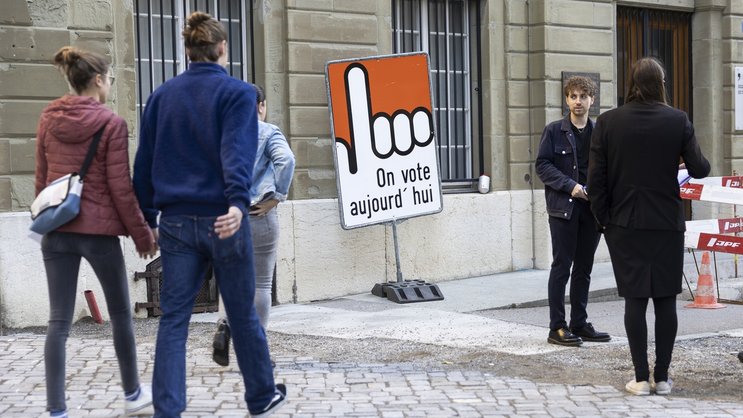 Le bureau de vote de la ville de Fribourg.