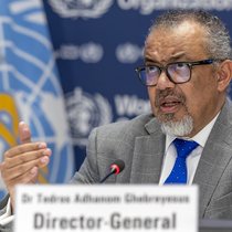 «L'Histoire est faite aujourd'hui à Genève»: Tedros Adhanom Ghebreyesus, directeur général de l’OMS.