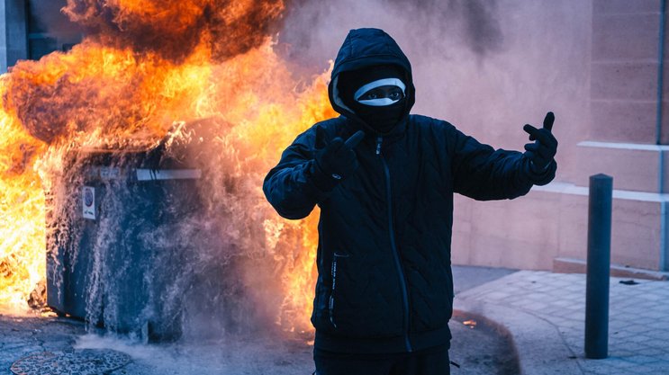 Am vergangenen Samstag gingen erneut Protestierende auf die Strassen wie hier in Marseille. Sachbeschädigungen waren gegenüber der Vorwoche aber weit seltener.