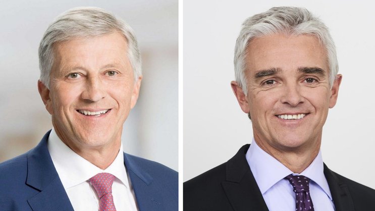 Entretien avec Rolf Dörig, président de l'ASA (à gauche) et Thomas Helbling, directeur de l'ASA.