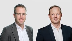 Simon Moser (l.) und Timo Knak leiten neu die Bereiche Financial Services und Advisory bei KPMG.