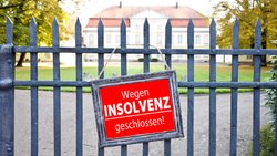 Betrieb wegen Insolvenz geschlossen