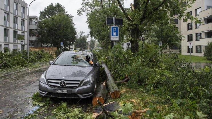 Am Freitag vergangener Woche hatte eine heftige Gewitterfront grosse Hagel- und Sturmschäden verursacht.