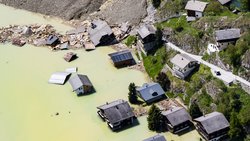 Lors de l'éboulement de Blatten, les dommages ont été totaux dans la plupart des cas.