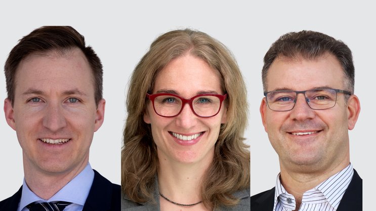 ZHAW Institut für Risk & Insurance (von links) Jürg Portmann,, Angela Zeier Röschmann, Lukas Stricker