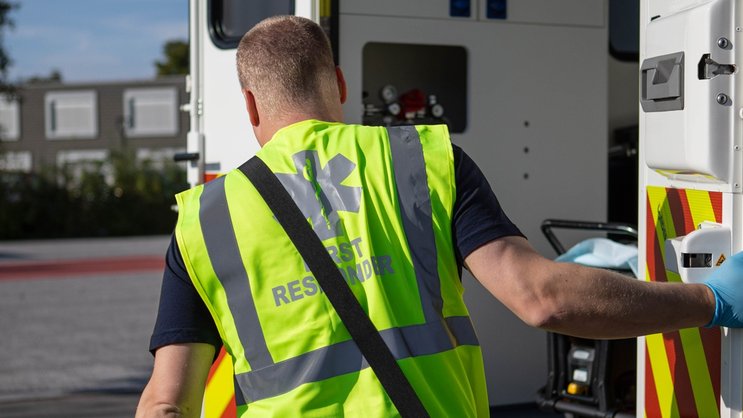 Ein First Responder im Kanton Zürich im Einsatz.