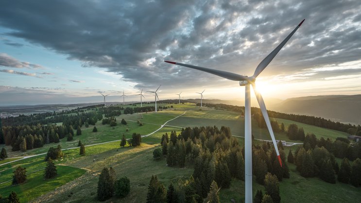 La Suisse, pionnière du climat, occupe la 2e place du classement: Parc éolien de Mont-Crosin.