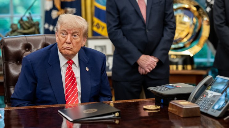 «L'Europe va devoir payer un peu plus, le reste du monde va devoir payer un peu plus et l'Amérique va payer beaucoup moins»: le président américain Donald Trump.