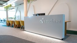 Zone d'accueil de la Vaudoise Assurances à Berne-Wankdorf.