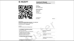So oder ähnlich könnte das künftige E-Rezept als Ausdruck aussehen.