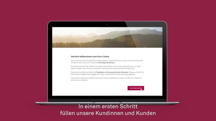 Proaktiv die Gesundheit verbessern mit dem Helsana Kurz-Check.