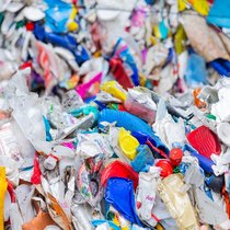 Déchets plastiques.