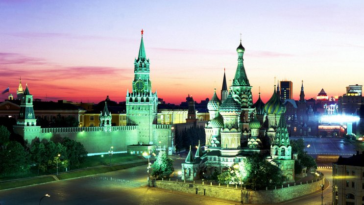 Zentrum der russischen Macht: Der Kreml und die Kathedrale in Moskau.
