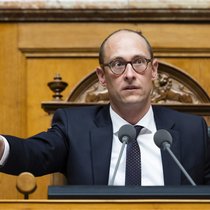 Nationalratspräsident Martin Candinas, Mitte-GR, eröffnet die Frühlingssession der Eidgenössischen Räte, am Montag, 27. Februar 2023, in Bern.