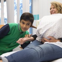 Zukunftstag an der Haute École de santé Vaud in Lausanne: Pflegeberufe sollen beliebter werden.