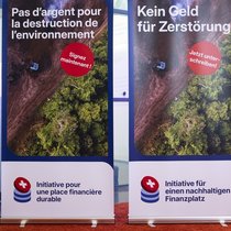 Rollups pour l'initiative populaire fédérale «pour une place financière suisse durable et tournée vers l'avenir».