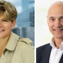 Verantworten das fusionierte Unternehmen gemeinsam: Isabelle Scemama, Axa Investment Managers, und Rob Gambi, BNP Paribas Cardif.