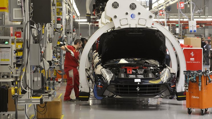 Usine Ferrari à Maranello.