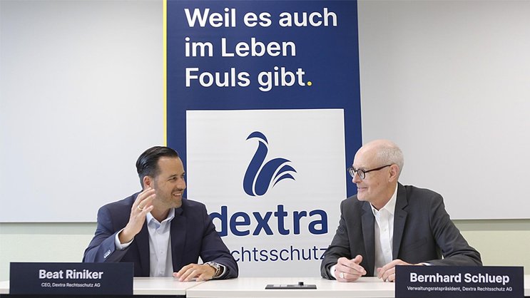 Blicken zuversichtlich in die Zukunft: Dextra-VRP Bernhard Schluep (r.) und CEO Beat Riniker.