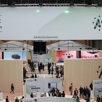Le sommet international sur l'intelligence artificielle a lieu au Grand Palais à Paris du 10 au 11 février.