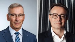Cornel Widmer (l.) und Frédéric Traimond, neue Verwaltungsräte der Vaudoise Asset Management AG. 